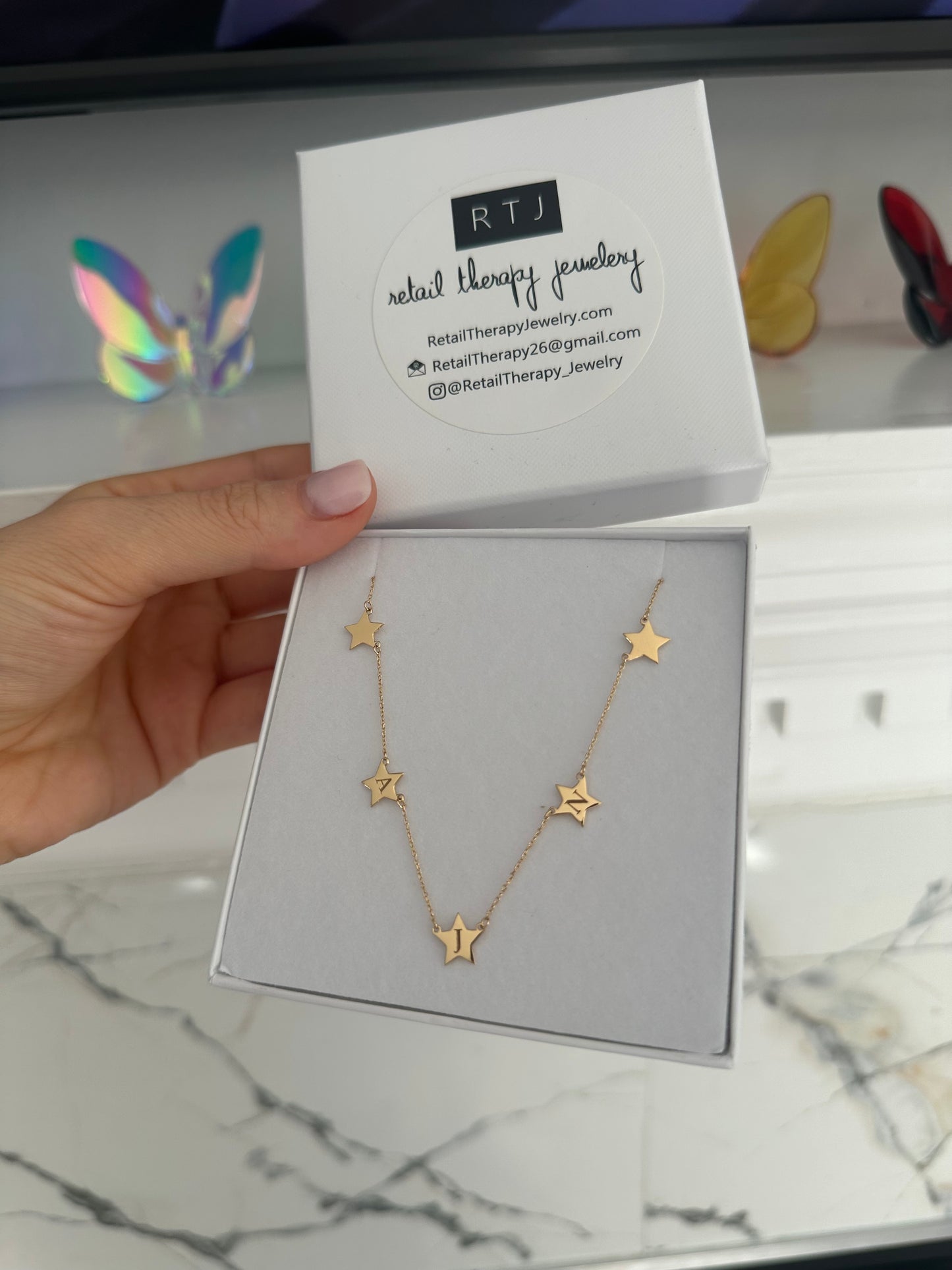 Stella Star Initial Necklace