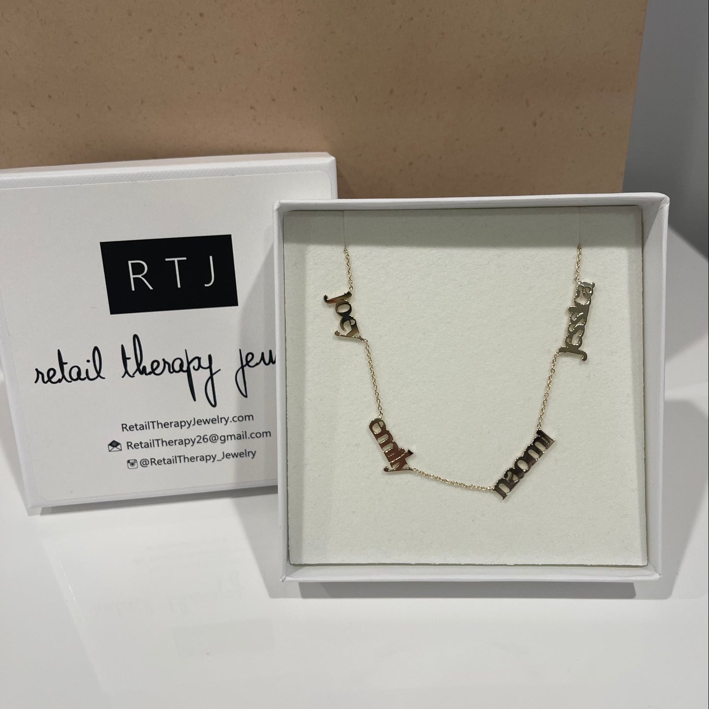 14K GOLD Mommy Name Necklace