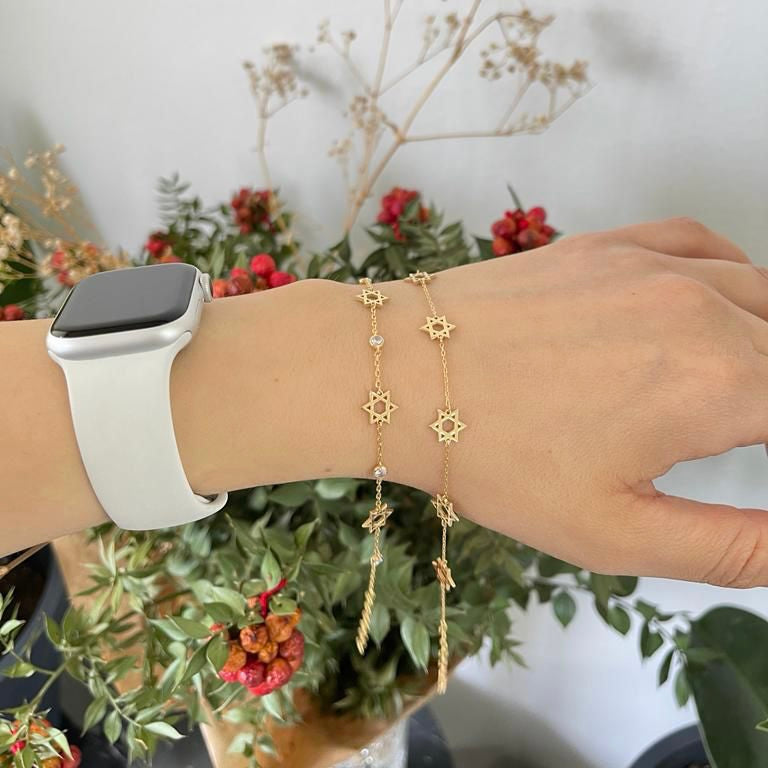 Jewish Star Of David Infinity Bracelet