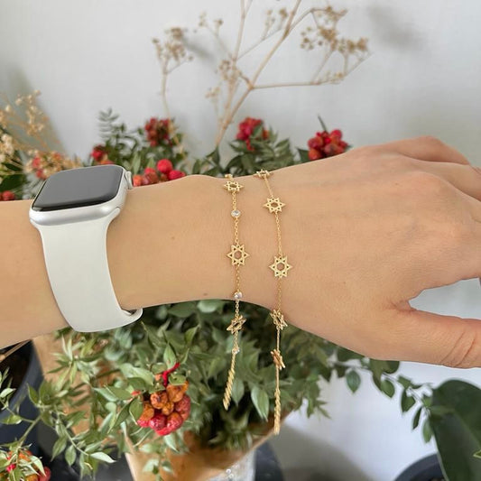 Jewish Star Of David Infinity Bracelet