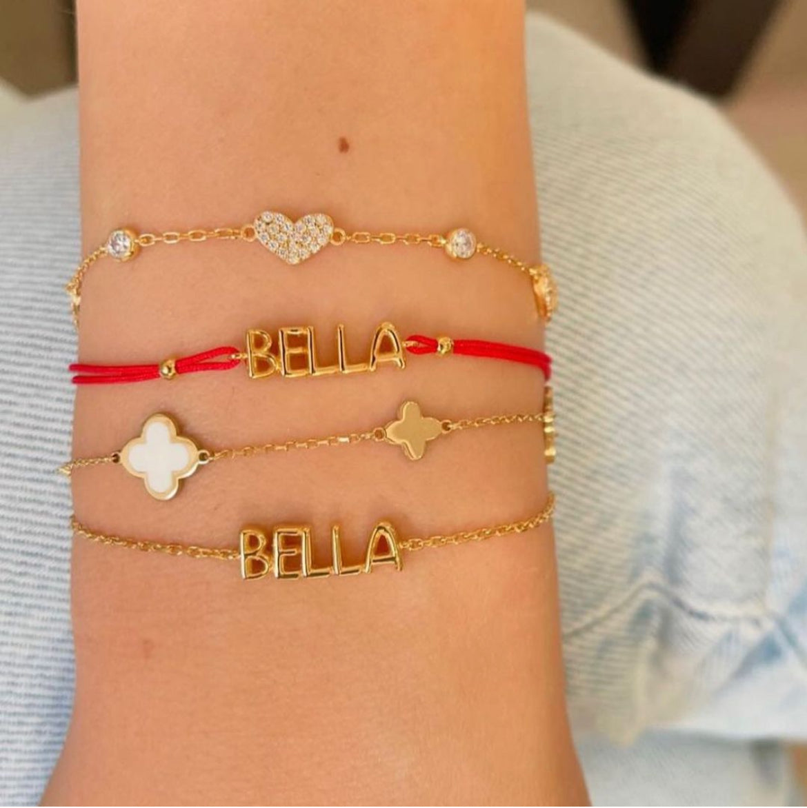 Bailey Personalized Bubble Bracelet