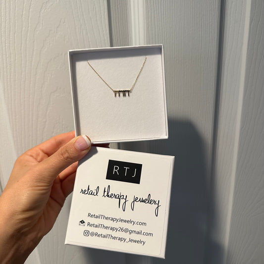 14K Hebrew Single Name Necklace