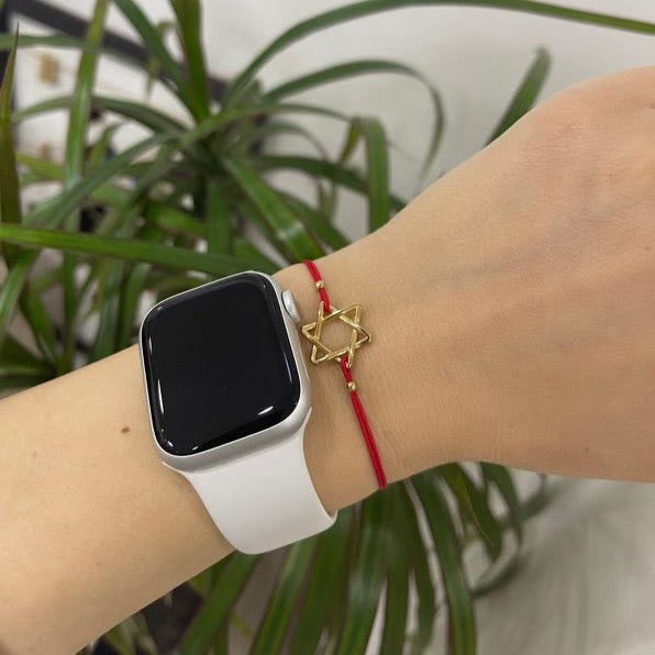 Star of David Red String Bracelet
