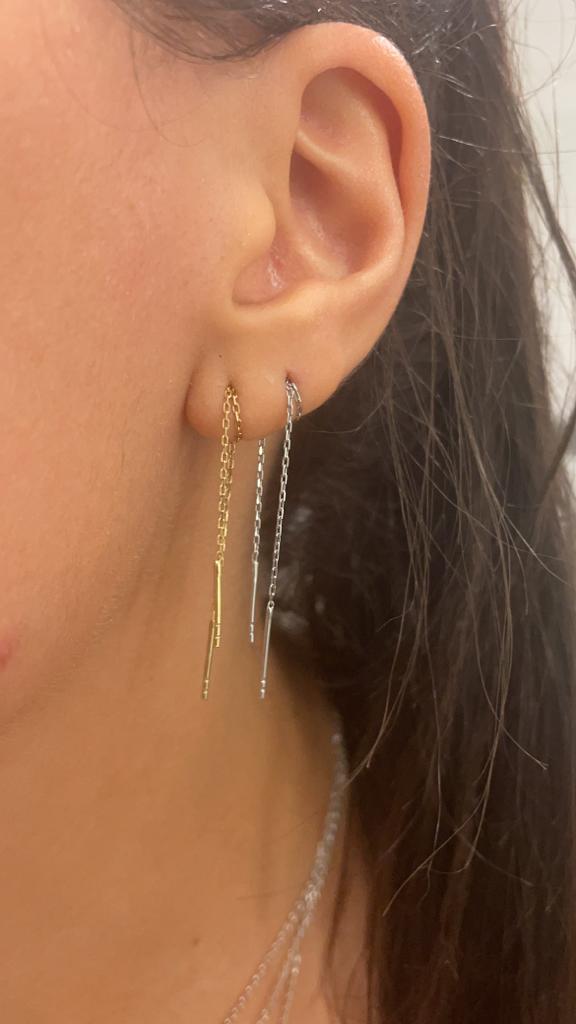 Leia Line Chain Earrings