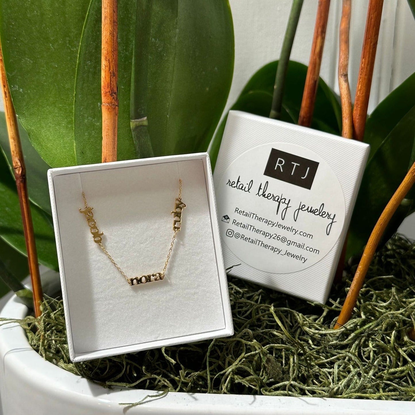 lowercase mommy multiple name bracelet
