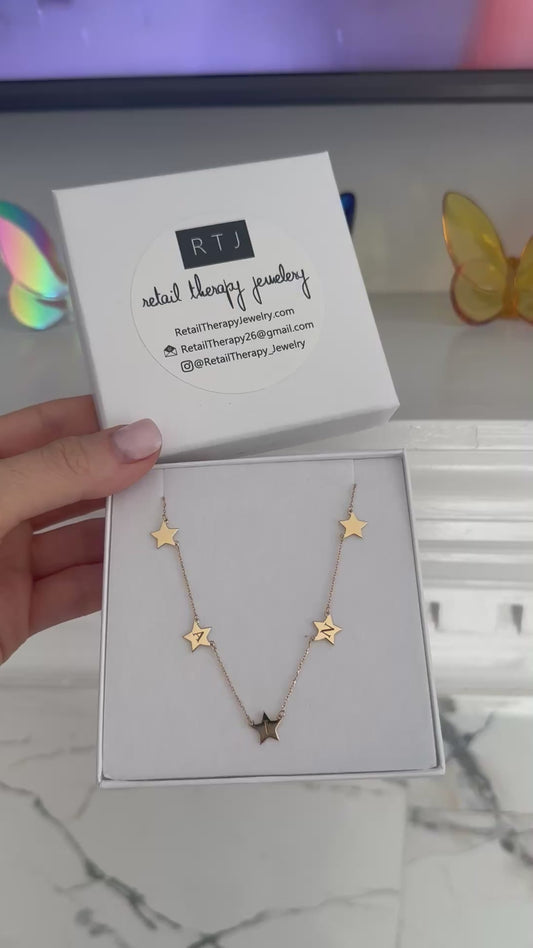 Stella Star Initial Necklace