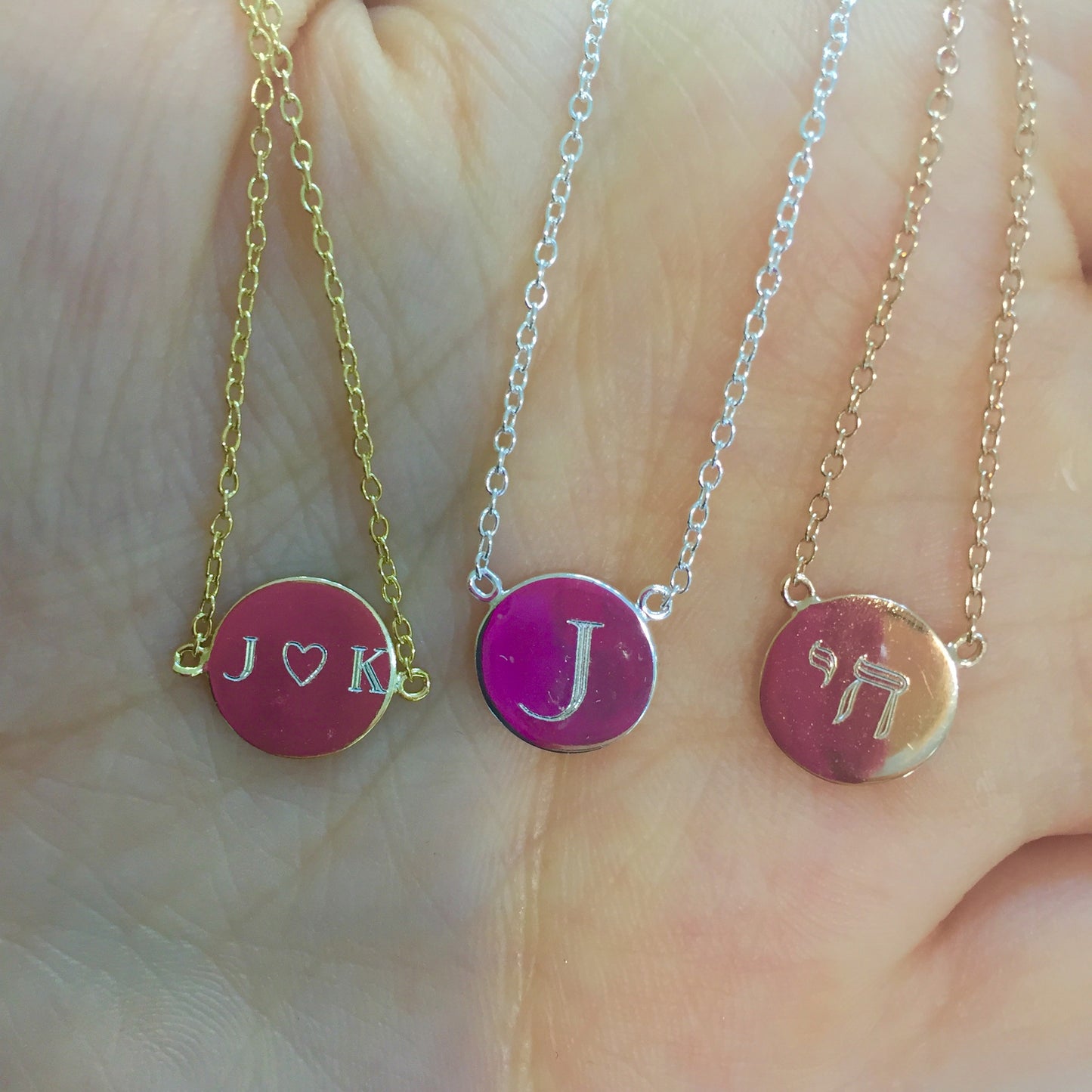 Customized Circle Disc Bracelet - Retail Therapy Jewelry