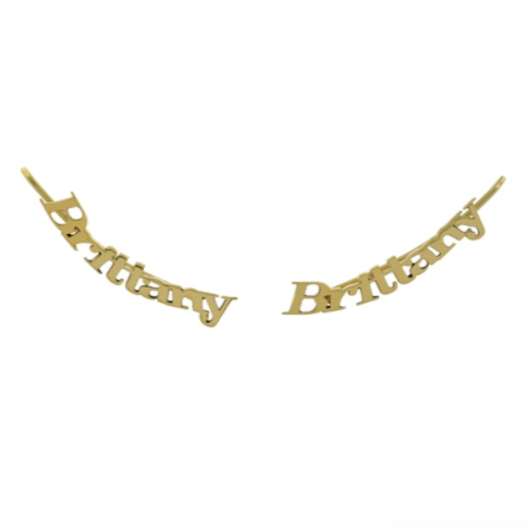 Customized Name Ear Climbers - Retail Therapy Jewelry