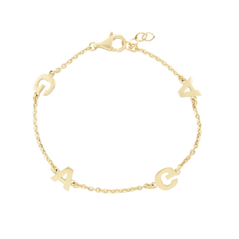 Customized Floating Initial Bracelet - Retail Therapy Jewelry