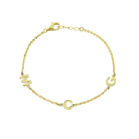 Customized Floating Initial Bracelet - Retail Therapy Jewelry