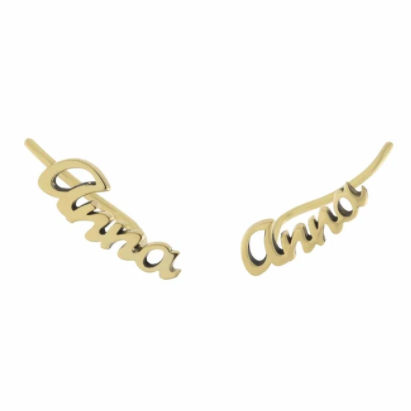 Customized Name Ear Climbers - Retail Therapy Jewelry