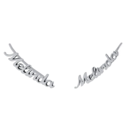 Customized Name Ear Climbers - Retail Therapy Jewelry