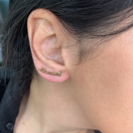 Customized Name Ear Climbers - Retail Therapy Jewelry