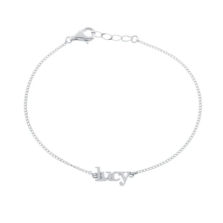 Lowercase Name Bracelet - Retail Therapy Jewelry