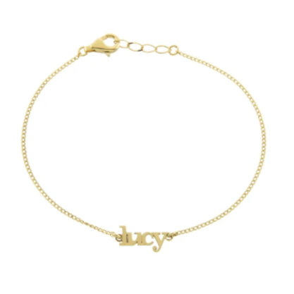 Lowercase Name Bracelet - Retail Therapy Jewelry