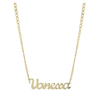 Bree Script Name Necklace
