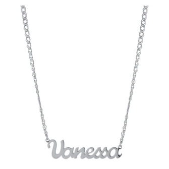 Bree Script Name Necklace