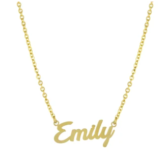 Bree Script Name Necklace