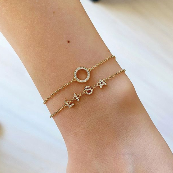 Tamar Mini CZ Name Bracelet
