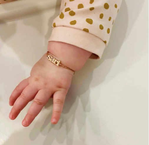 Sari Baby Nameplate Bracelet