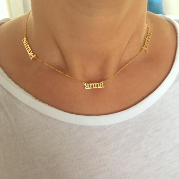14K GOLD Mommy Name Necklace