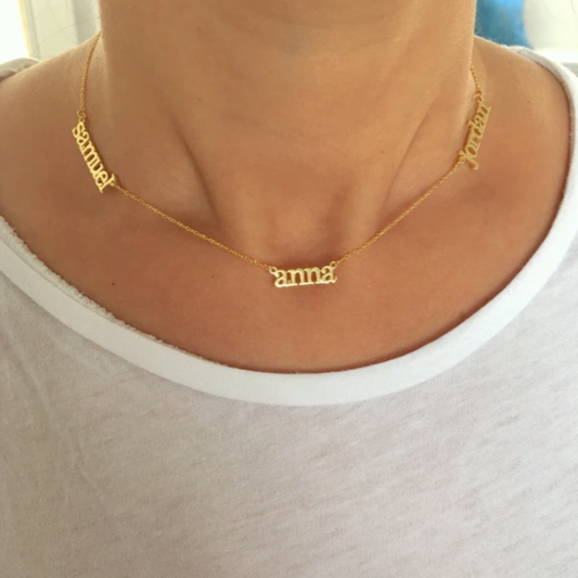 14K GOLD Mommy Name Necklace