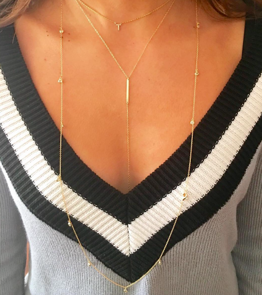 Lola Line Lariat Necklace