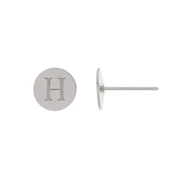 Engraved Disc Studs