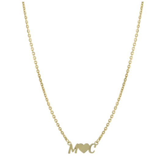 Initial Heart Necklace