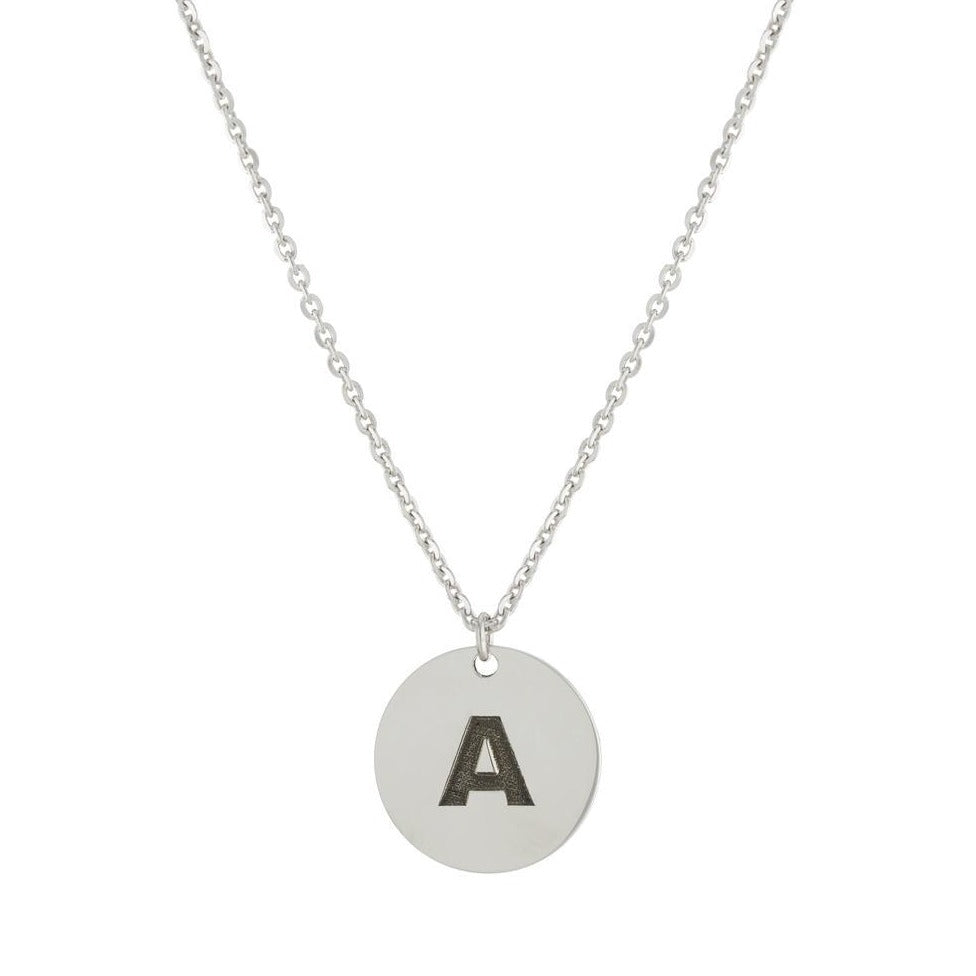 Initial Circle Pendant - Retail Therapy Jewelry