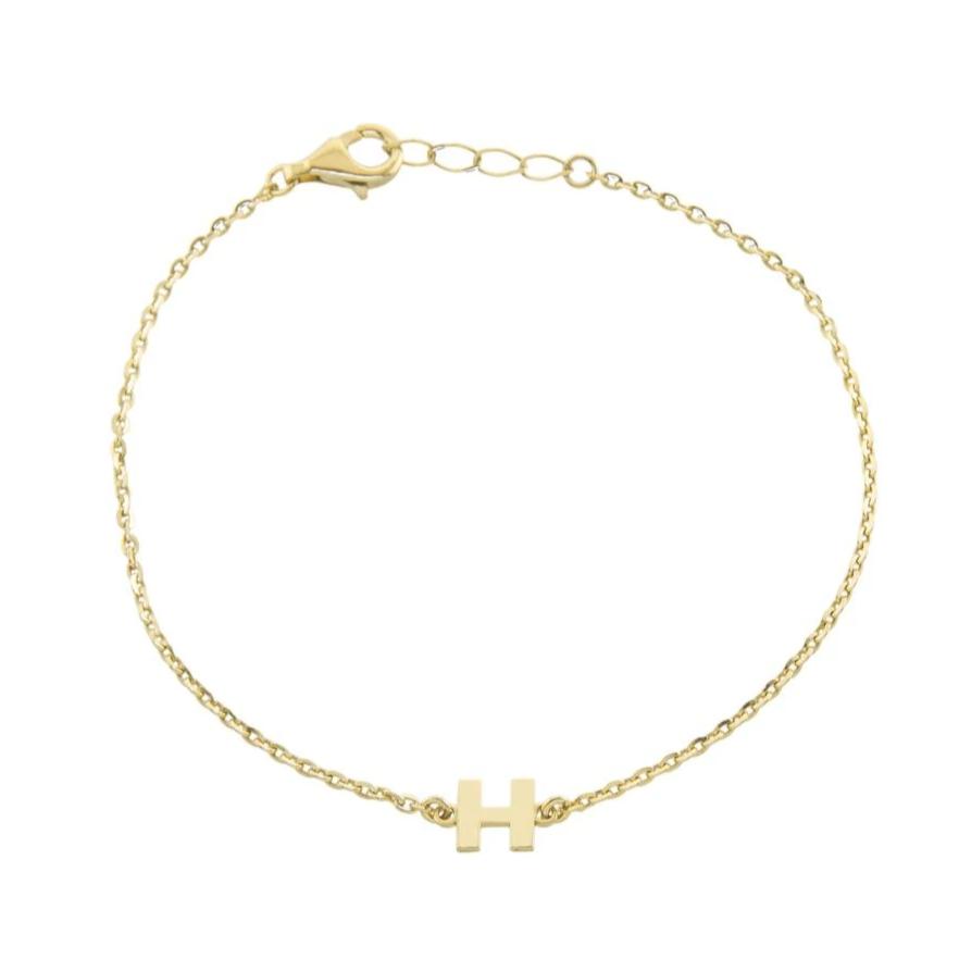 Initial Uppercase Bracelet - Retail Therapy Jewelry