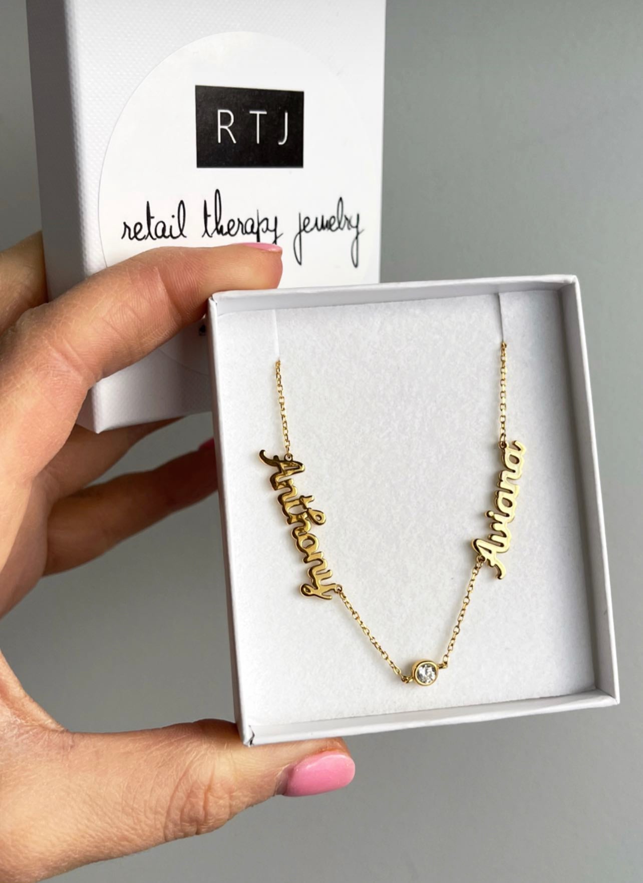 Yardena Script Mommy Necklace