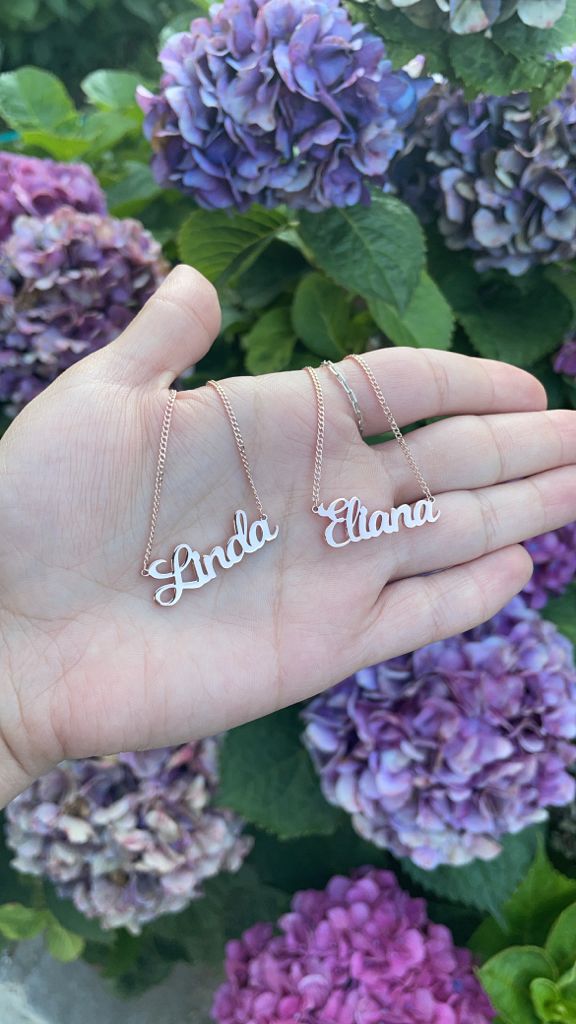 Bree Script Name Necklace