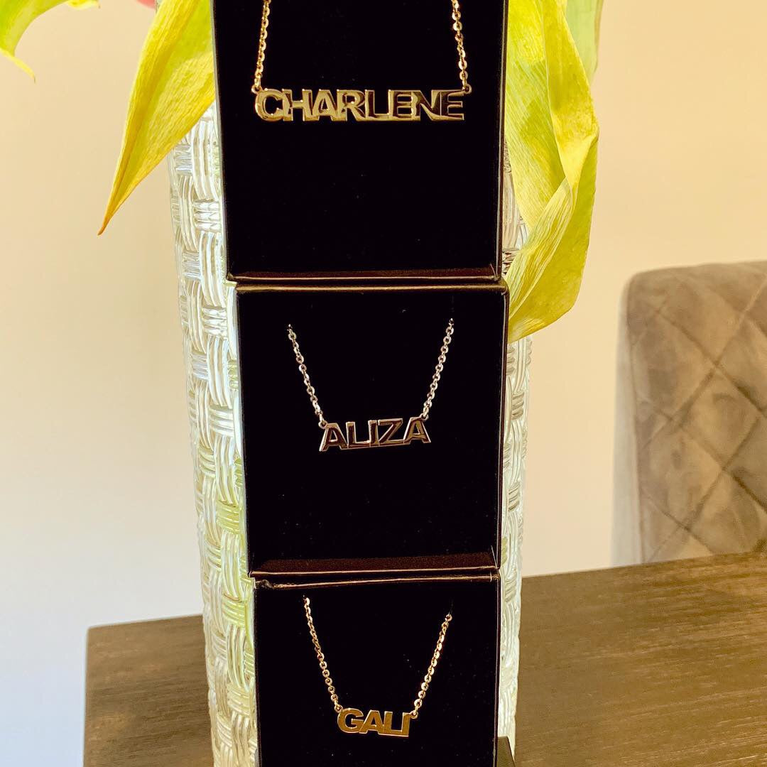 Abby Uppercase Nameplate Necklace - Retail Therapy Jewelry
