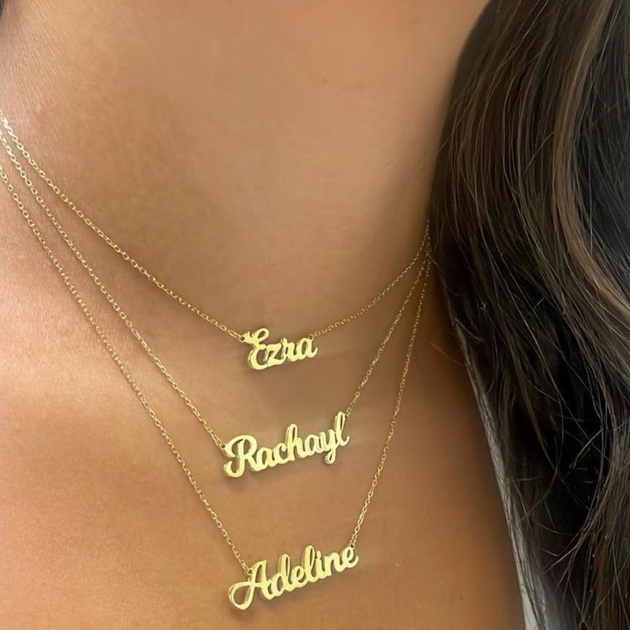 Skyla Script Mommy Necklace