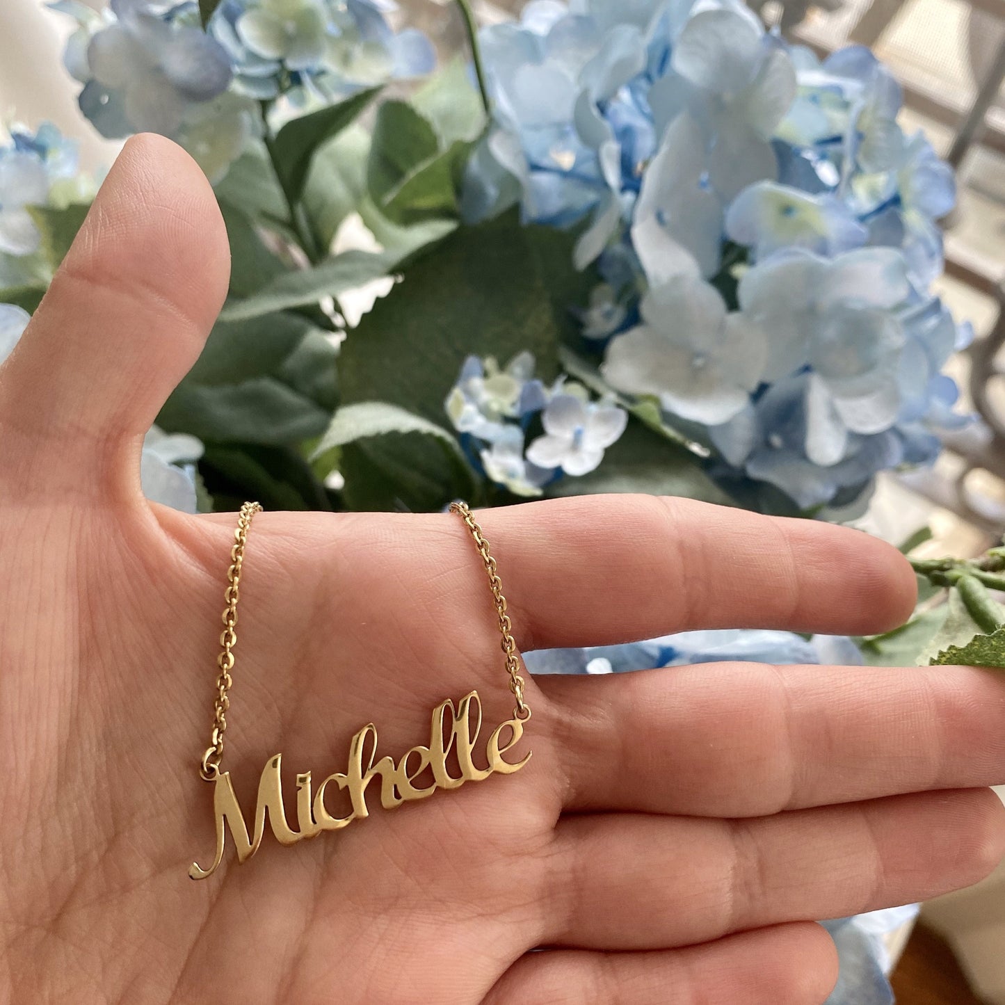 Bree Script Name Necklace