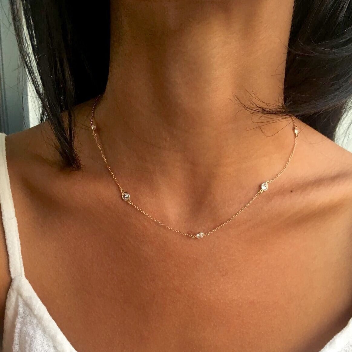 Diamond By the Yard Necklace - Retail Therapy Jewelry