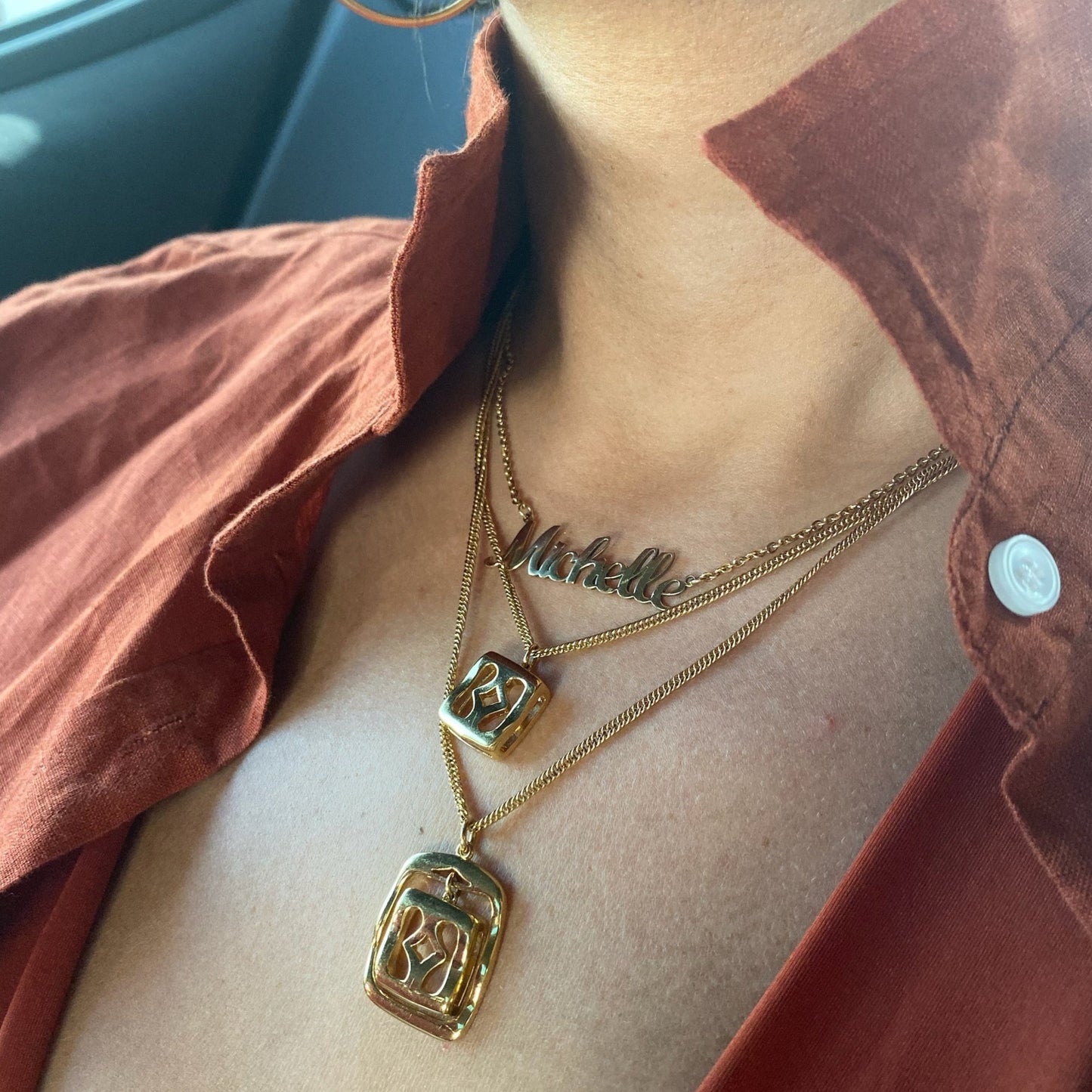 Bree Script Name Necklace