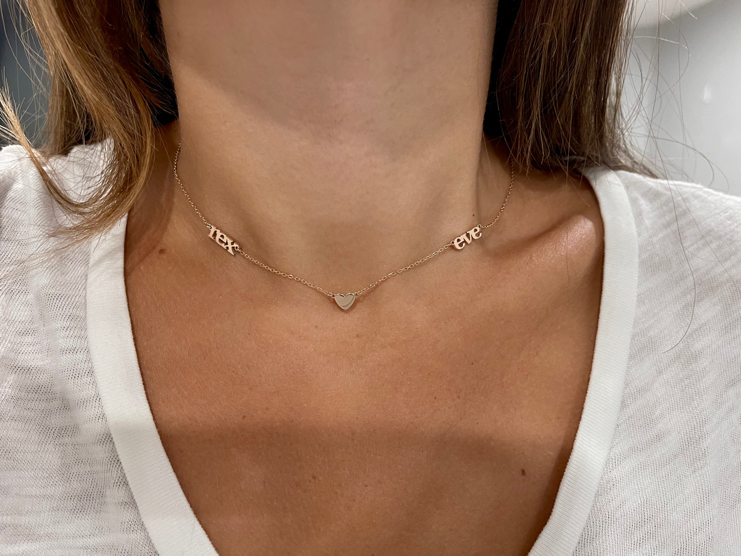 Luna Mommy Necklace with Heart