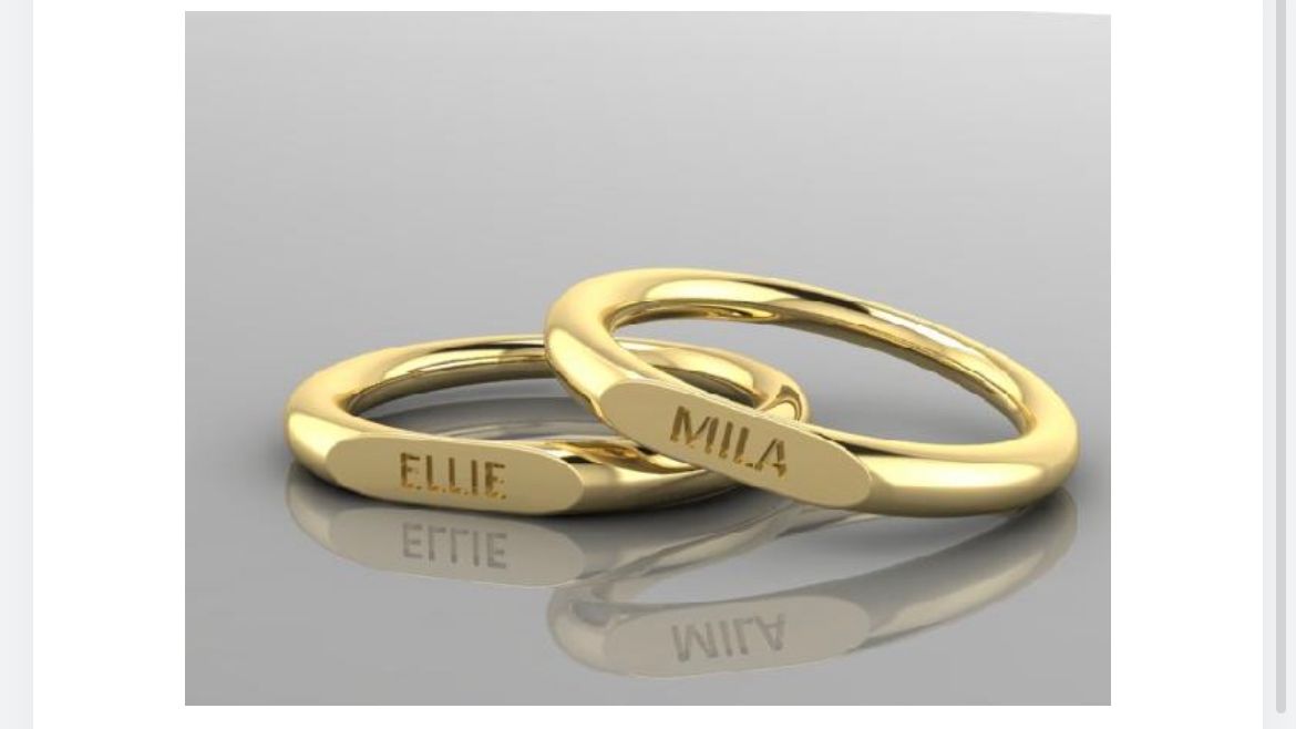 Molly Name Ring