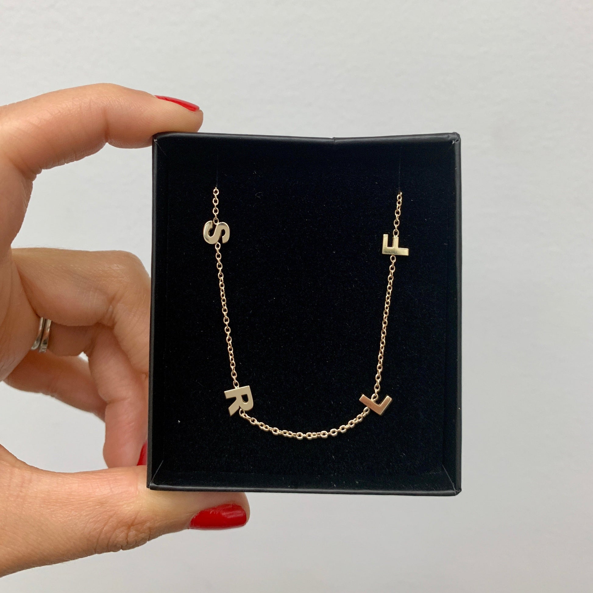 14K Riley Initial Bracelet - Retail Therapy Jewelry