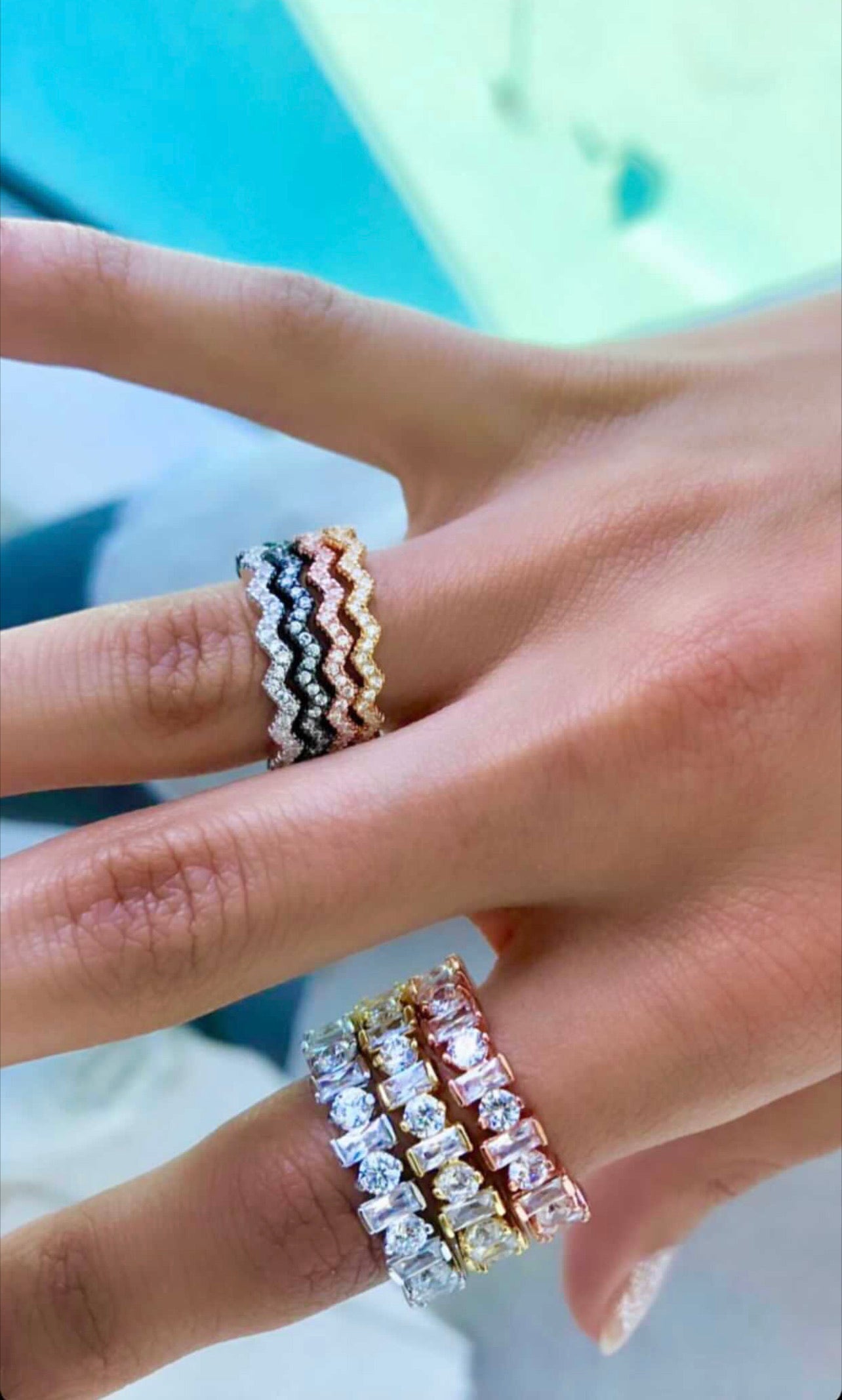 Zig Zag Rings Stackable Bands - Retail Therapy Jewelry