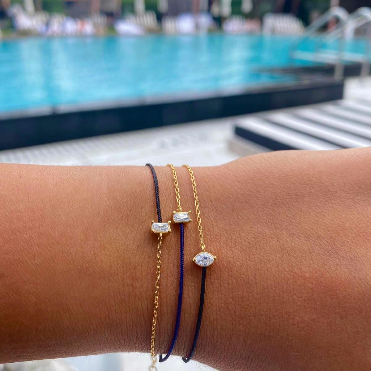 Francesca CZ & String Bracelet