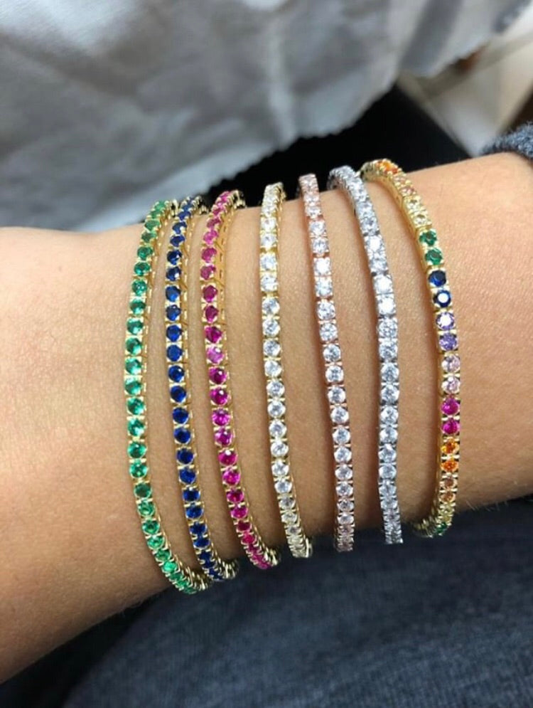 Thick Tennis Bracelet - Retail Therapy Jewelry