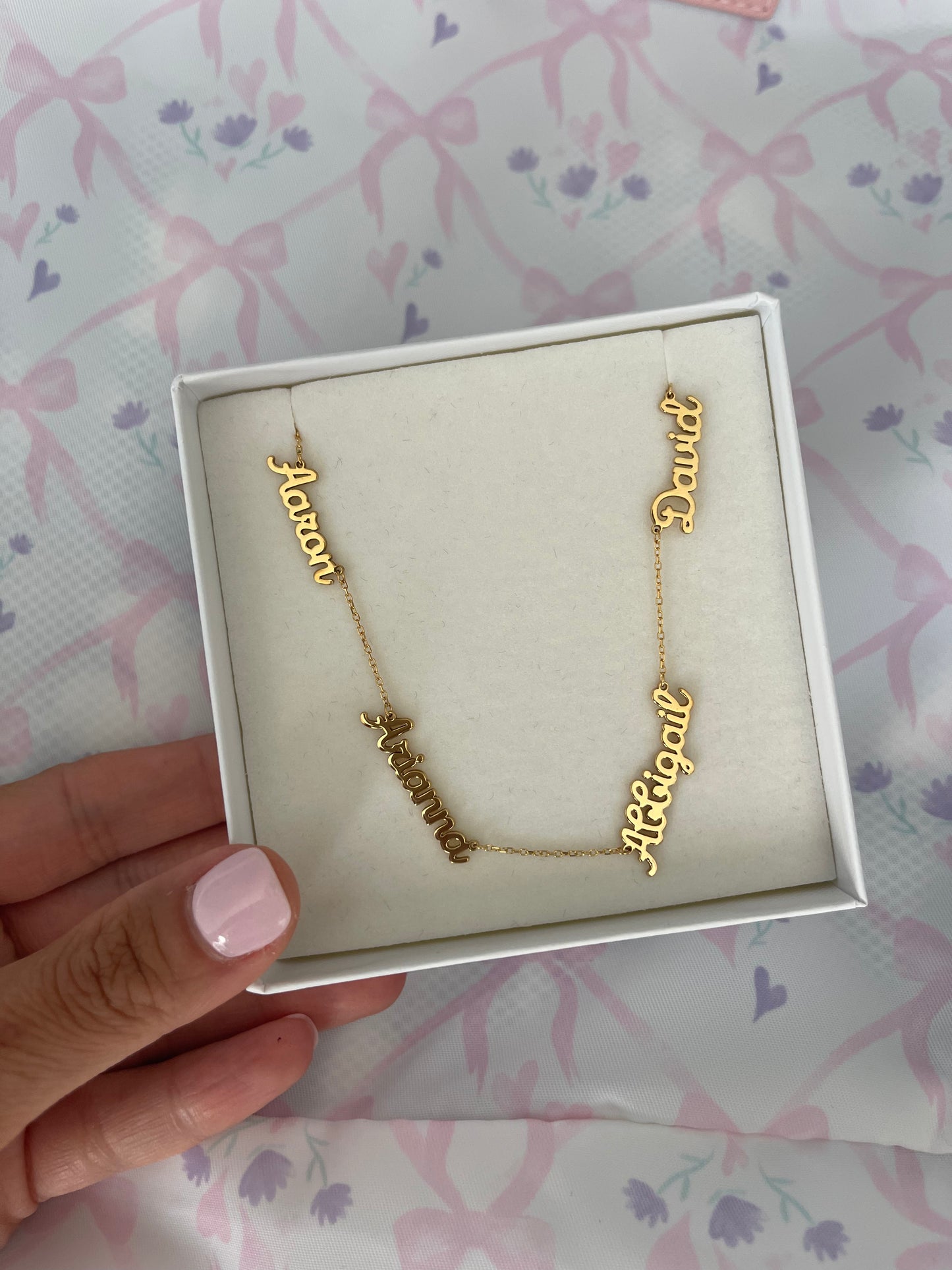 Yardena Script Mommy Necklace