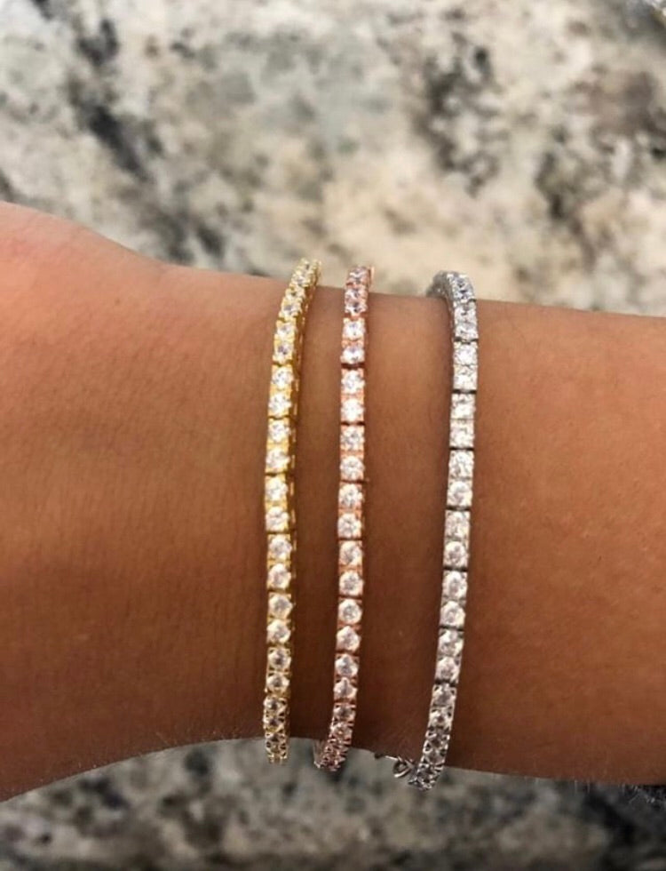 Thick Tennis Bracelet - Retail Therapy Jewelry