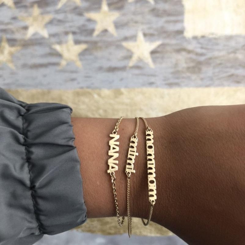 Lowercase Name Bracelet - Retail Therapy Jewelry