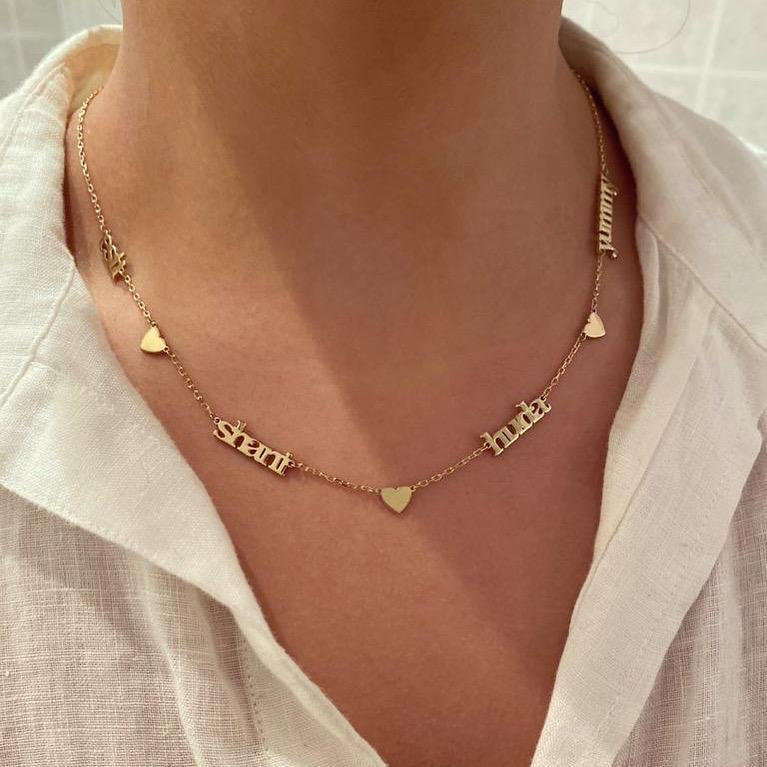 Luna Mommy Necklace with Heart