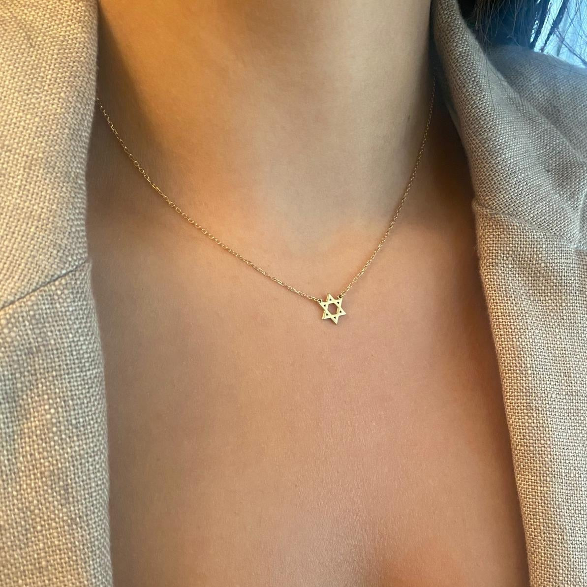 Jewish Star of David Necklace