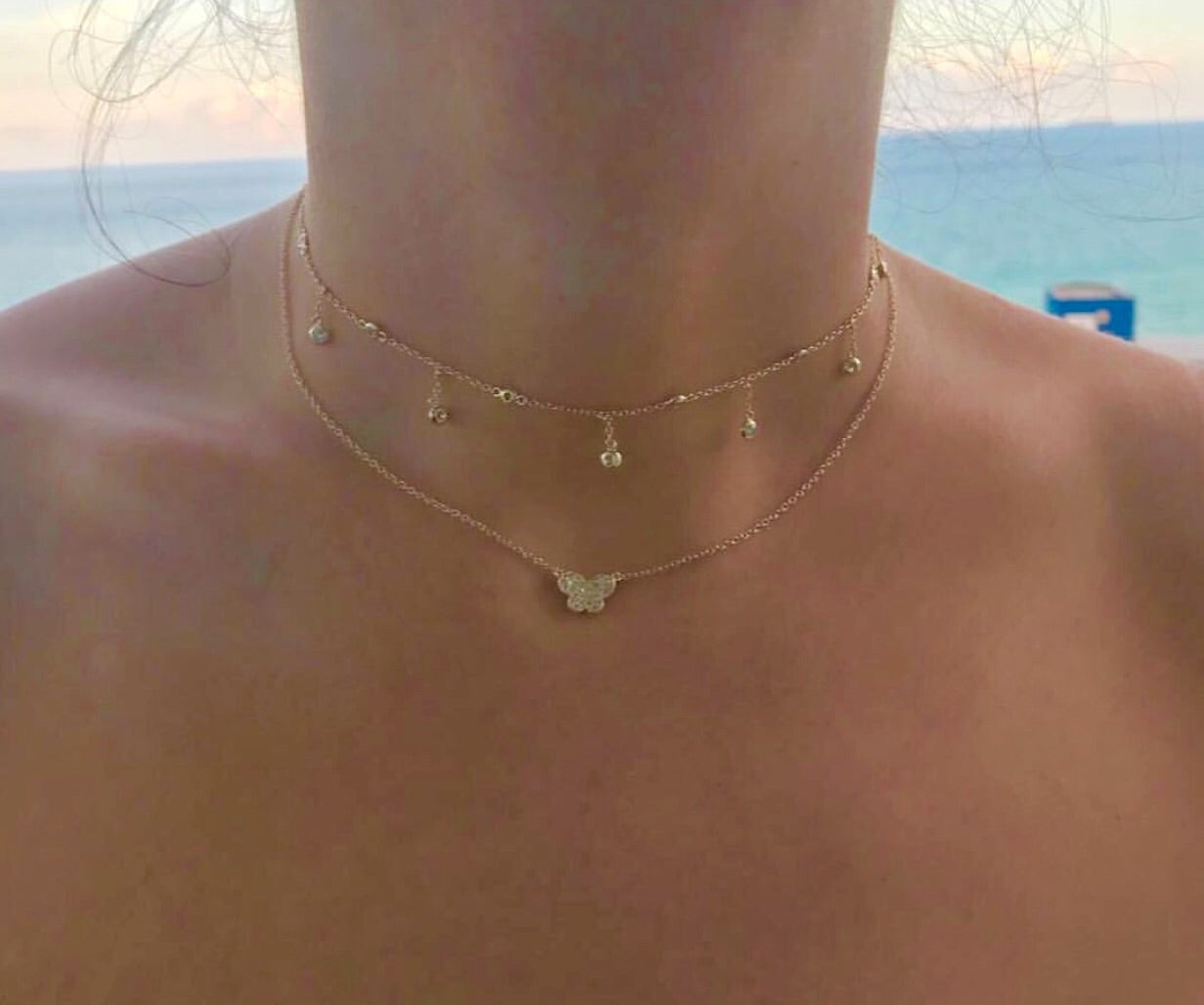 Diamond By the Yard Chain Choker - Retail Therapy Jewelry